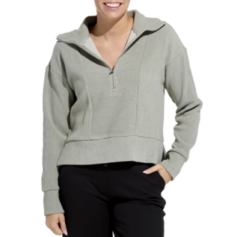 Thread & Supply Recreation Quarter Zip Sweatshirt Sweater Pullover - Picture 8 of 8